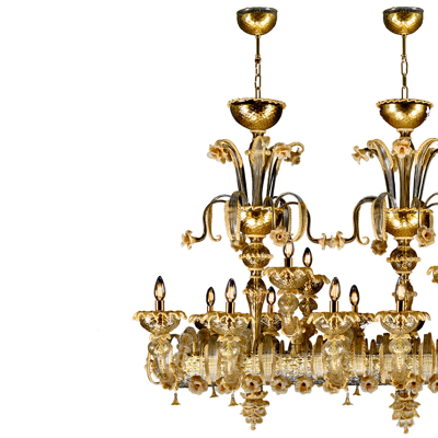 Arca d'oro - Lámpara de cristal de Murano