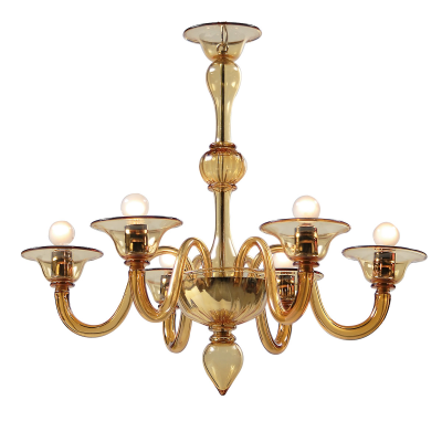 Murano chandelier Amber