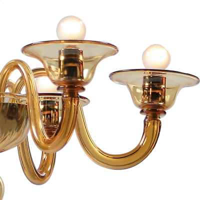 Murano chandelier Amber