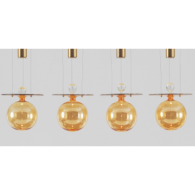 Lámpara colgante de cristal de Murano