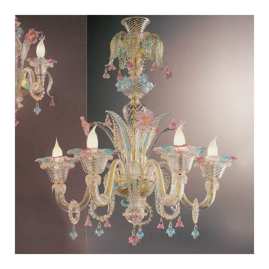 Lampadario in vetro di Murano Lampadario in vetro di Murano