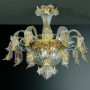 San Marco - Murano glass chandelier 12+6 lights All Amber