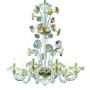 Squero - Murano chandelier 6 lights All Amber