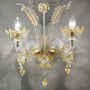 Tiepolo - Lampadario di Murano 5 luci trasp. oro