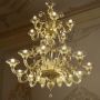Malamocco - Murano chandelier 6 lights Amber