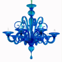 Malamocco - Lampadario di Murano 6 luci Rosso