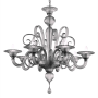 Malamocco - Lampadario di Murano 6 luci Verde