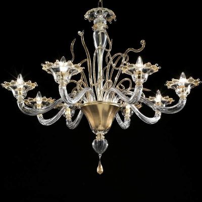 Serenissima - Lámpara de cristal de Murano