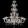 Casanova - Lampadario di Murano 6 luci Nero Oro