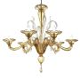 Giudecca - Lámpara de mesa de Murano 1 luz transp. oro