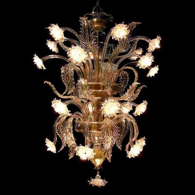 Meduse - Lampadario in vetro di Murano Fiori