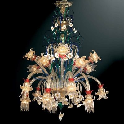 Torres - Lámpara de cristal de Murano Flores