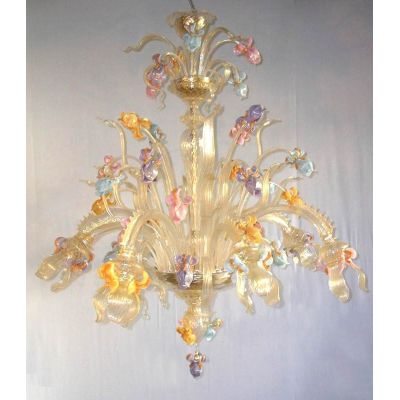 Iris Gold - Murano glass chandelier