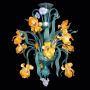 Iris mehrfarbige 8 Leuchten - Murano Kronleuchter