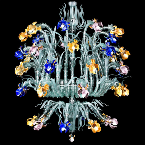 Iris rose gold - Murano glas Kronleuchtern