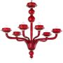 Arsenale - Murano chandelier 6 lights Black Gold