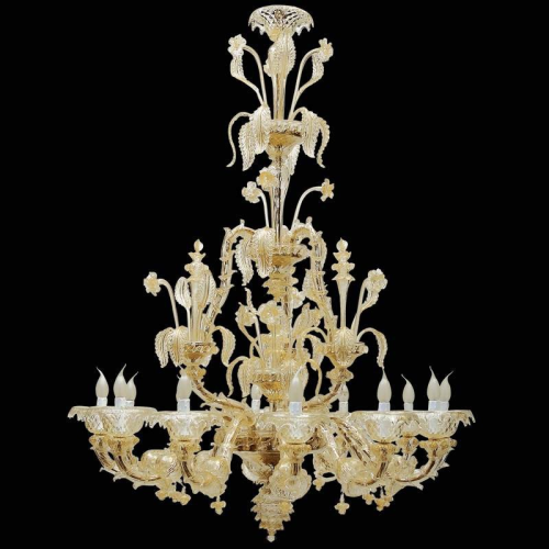 Roma - Lampadario in vetro di Murano