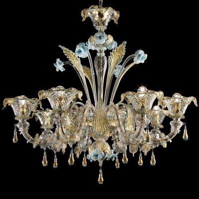 Roma Rezzonico - Murano glass chandelier 6 lights