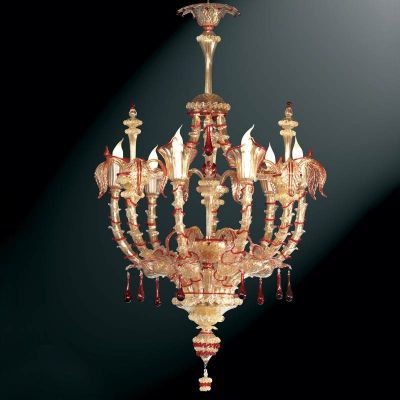 Canaletto - Lámpara de cristal de Murano Lujo