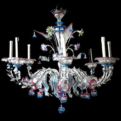 Canova - Lámpara de Cristal de Murano 10 luces