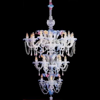 Diamante - Lámpara de cristal de Murano Rezzonico Lujo