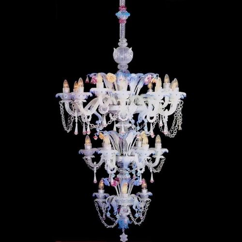 Diamond - Murano glass chandelier Rezzonico