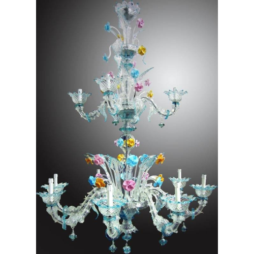 Frari - Lampadario in vetro di Murano Rezzonico