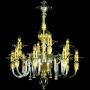 Rezzonico gold - Murano glas Kronleuchter 12 Leuchten