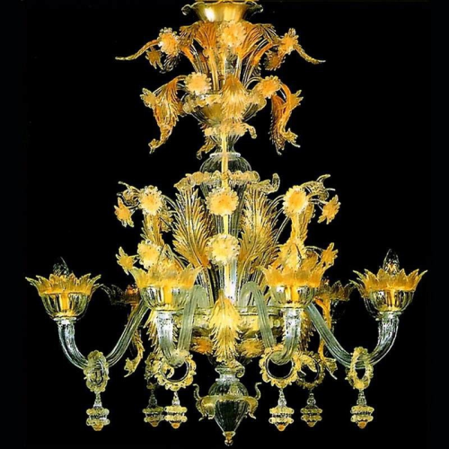 Hawalli - Lampadario in vetro di Murano