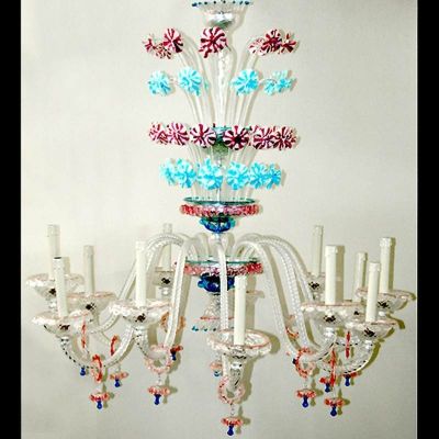 Hawalli - Murano glas Wandleuchte 5 Leuchten