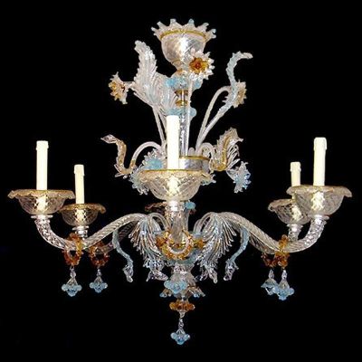 Octopus - Murano glass chandelier Rezzonico