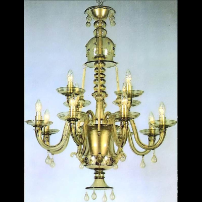 Lampadario in vetro di Murano