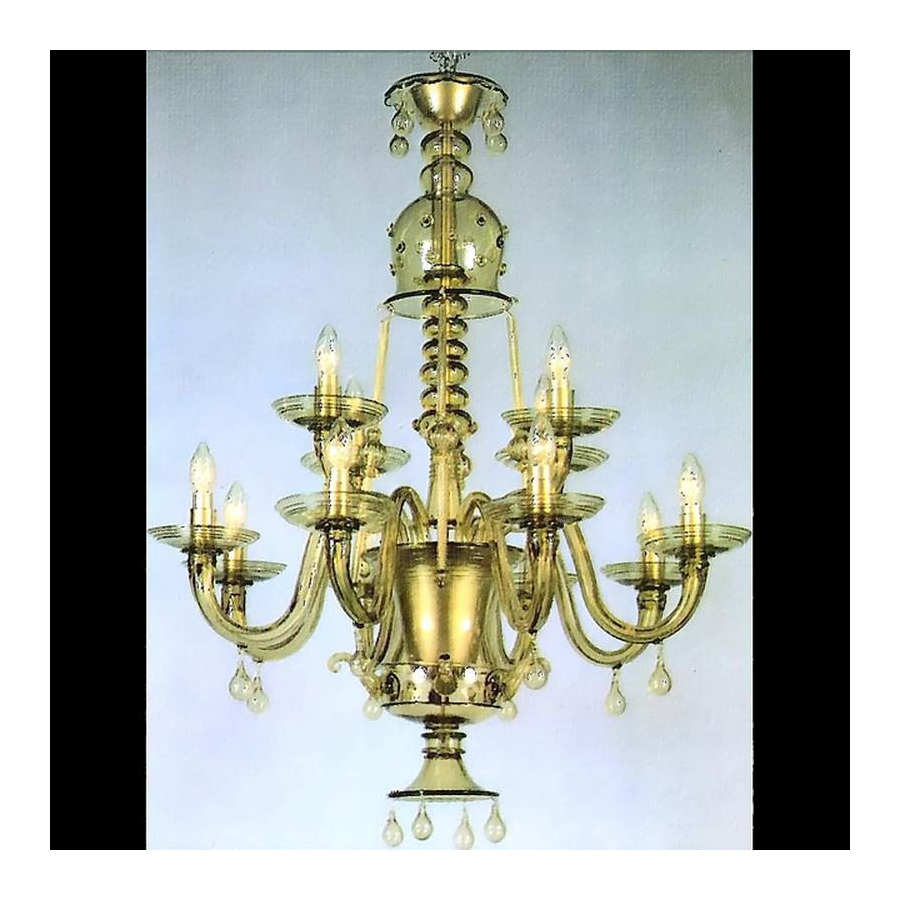 Lampadario in vetro di Murano Lampadario in vetro di Murano