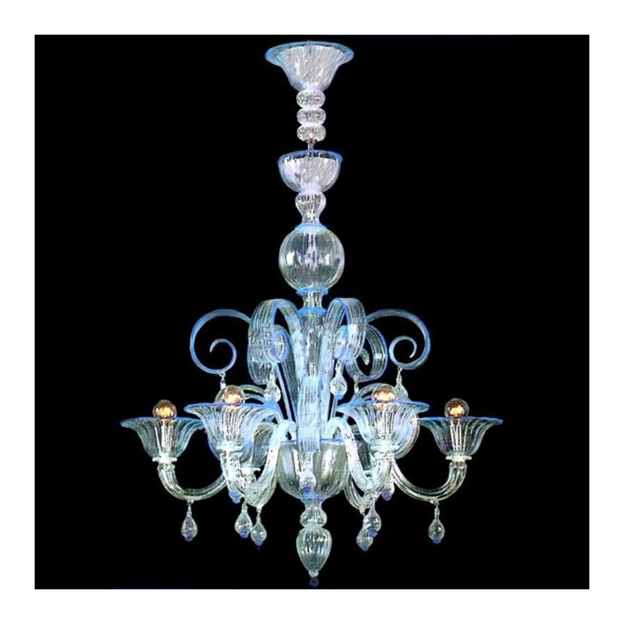 Lampadario in vetro di Murano Lampadario in vetro di Murano