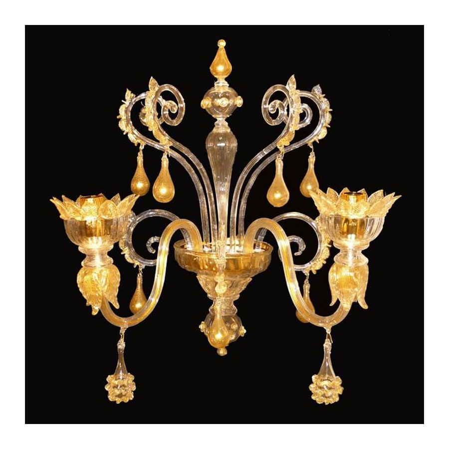 Lampadario in vetro di Murano Lampadario in vetro di Murano