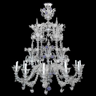 Diamant  - Kronleuchter aus Murano-Glas Rezzonico