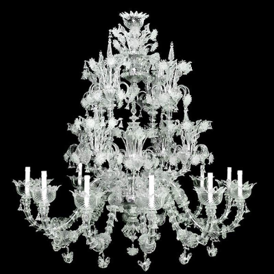 Lampadario in vetro di Murano