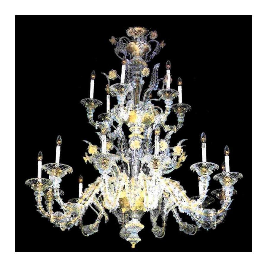 Lampadario in vetro di Murano Lampadario in vetro di Murano