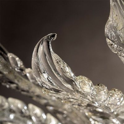 Hojas de oro - Lámpara de cristal de Murano  - 7