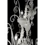 Murano chandelier London 8 lights Black