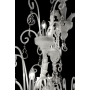 Lampadario di Murano Londra 8 luci Nero