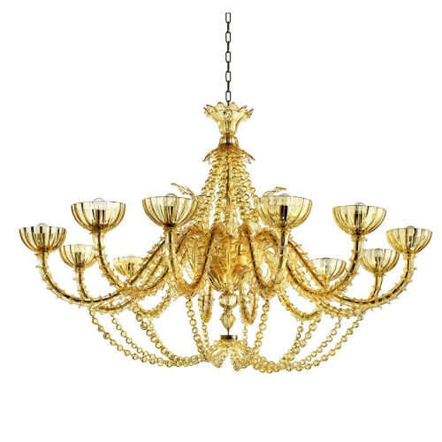 Boston - Lampadario in vetro di Murano