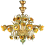 Lampadario di Murano Lione 18 luci