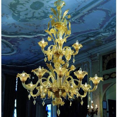 Queen - Lámpara de cristal de Murano Rezzonico