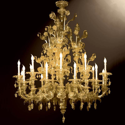 Lampadario in vetro di Murano