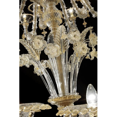 Lampadario in vetro di Murano