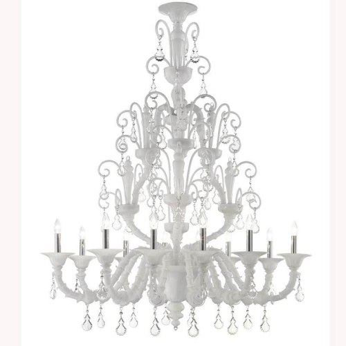 Rezzonico Rosso - Lampadario in vetro di Murano