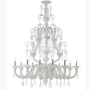 Lustre en verre de Murano Rezzonico Rouge 9 lumières