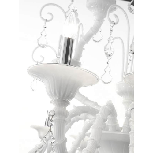 Rezzonico Nero - Lampadario in vetro di Murano