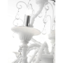 Lampadario in vetro di Murano Rezzonico Nero 9 luci